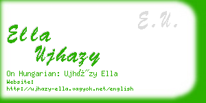 ella ujhazy business card